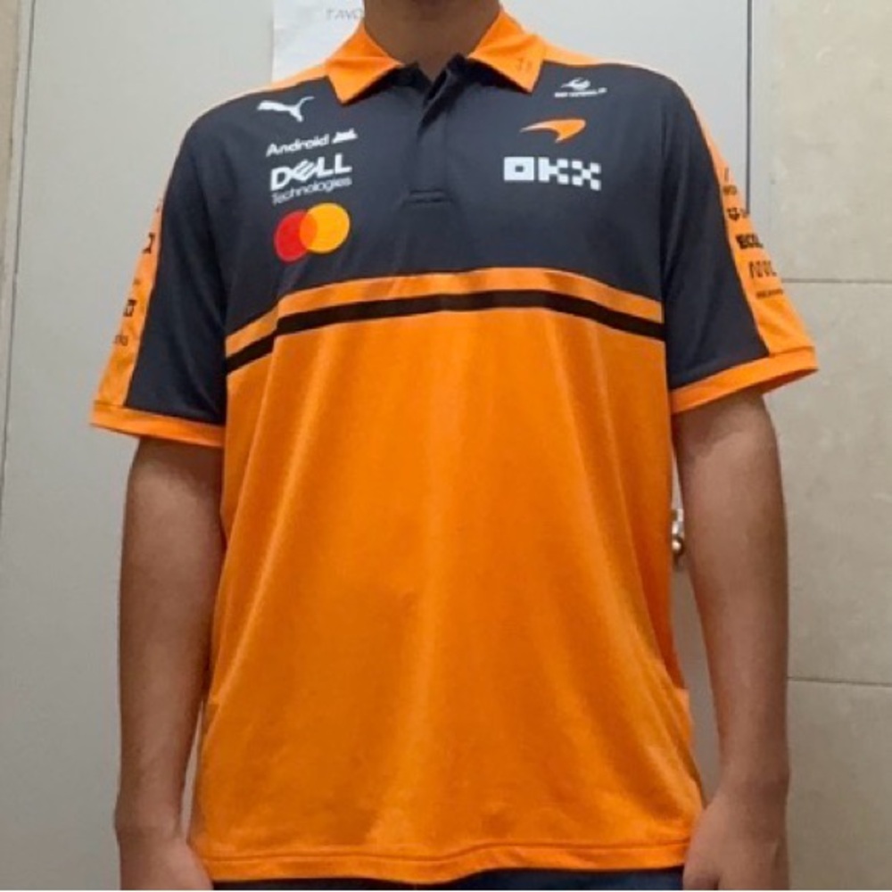 McLaren F1 Team 2026 Official Puma Paddock Polo Shirt Large Formula 1 Racing New